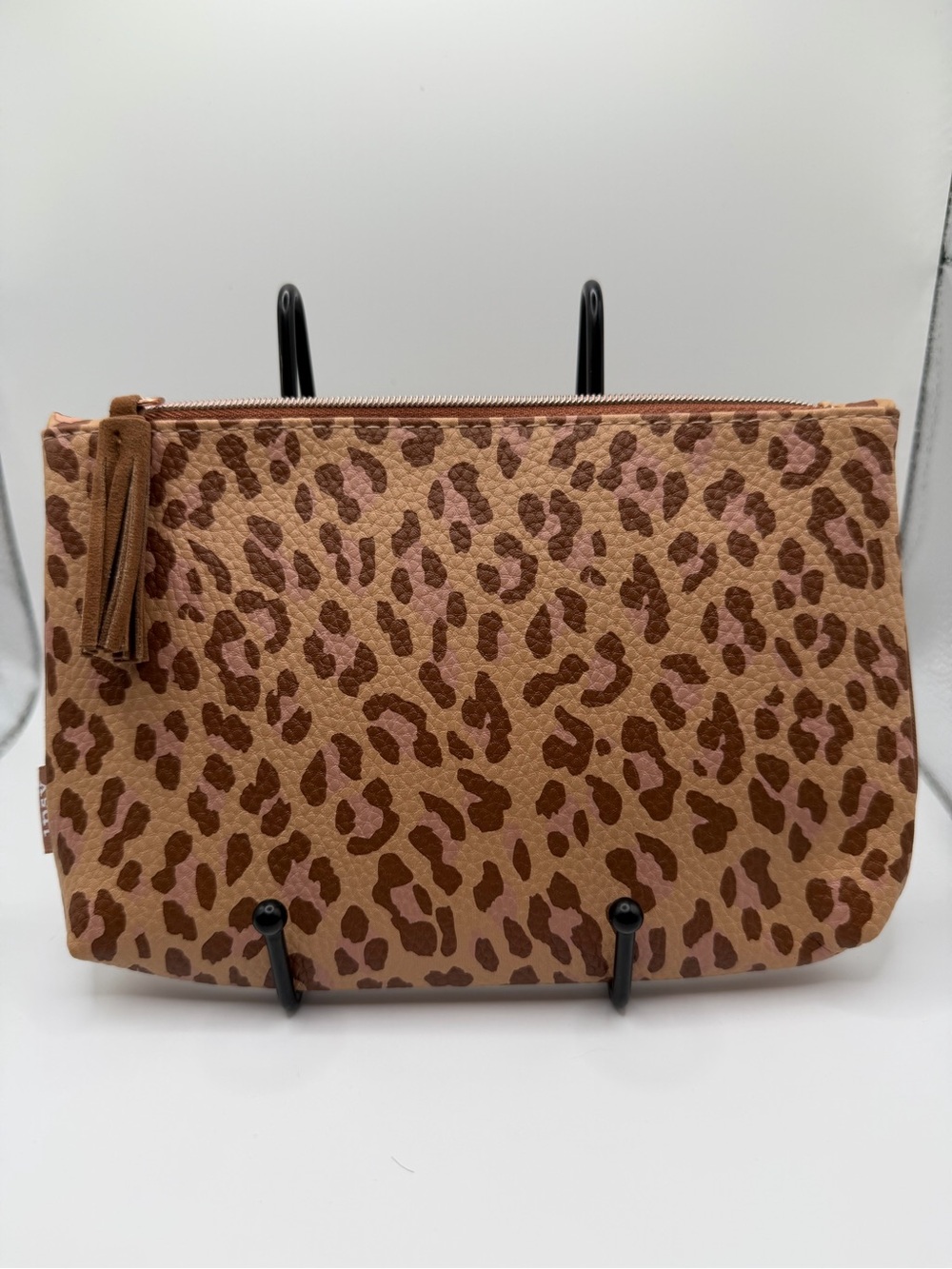 ipsy Leopard Print Zip Pouch - Tan, Brown